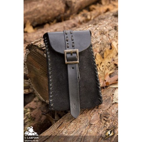 Merchant Suede Bag - Black