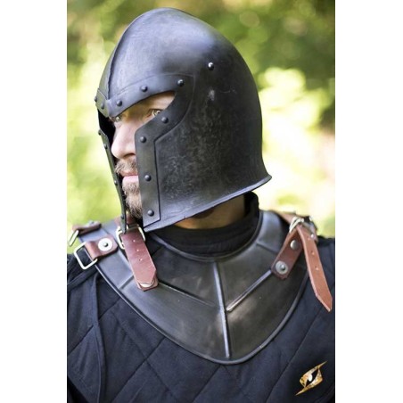 Neck Plate Gorget - Dark Drake Plate Armour