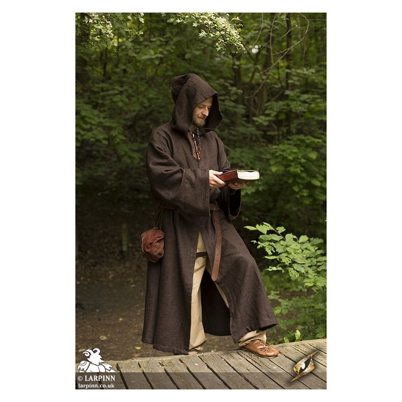Monk Robe - Brown - Benedict Robe - LARP Costume - Cleric - Mage