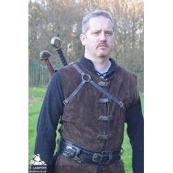 Wolf Double Back Scabbard - Black