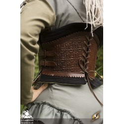 Margot Corset - Brown/Black