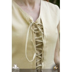 Peasant Dress - Desert Beige