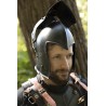 Visored Barbuta Helmet - Epic Dark