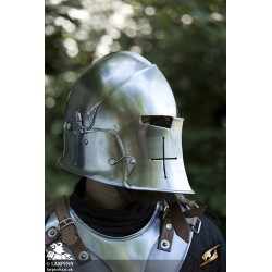 Visored Barbuta Helmet