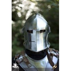 Visored Barbuta Helmet