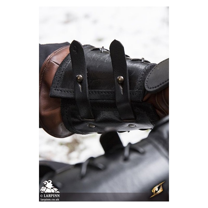 Leather Gauntlet - LARP Gloves, Vambracer, Arm Protection, Costume