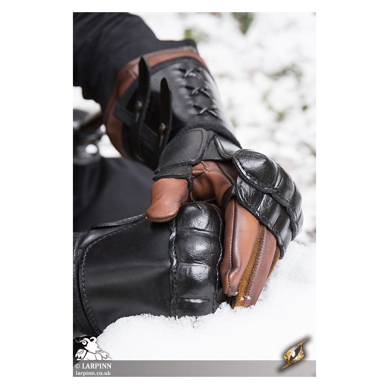 Leather Gauntlet - LARP Gloves, Vambracer, Arm Protection, Costume