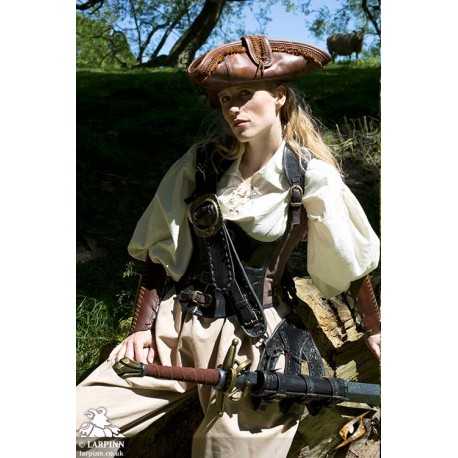 Pirate Tricorn - Leather Hat