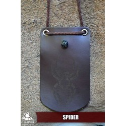 Character Card / Spell Card Holder - Poppered - Brown
