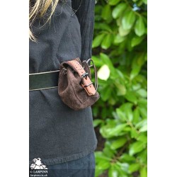 Duke Drawstring Coin Purse - Brown