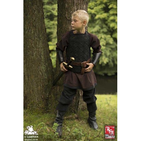 RFB Childrens Viking Leather Armour - Black