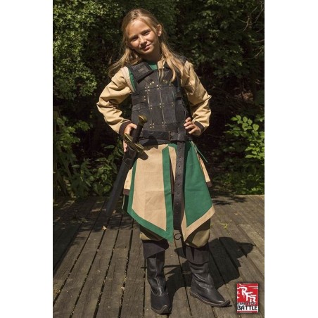RFB Children's Fighter Leather LARP Armour - Black