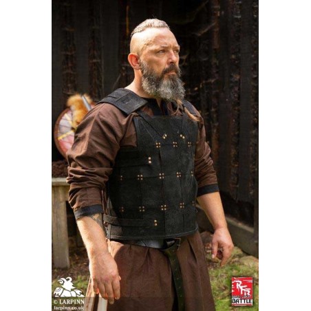 RFB Fighter Leather LARP Armour - Black
