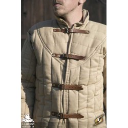 Medieval Warrior Gambeson - Beige
