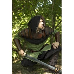 Shoulder Armour & Neck Guard - Brown/Black