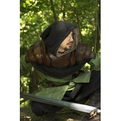 Shoulder Armour & Neck Guard - Brown/Black