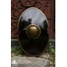 Elliptical Shield - Black - 28IN x 18IN - LARP
