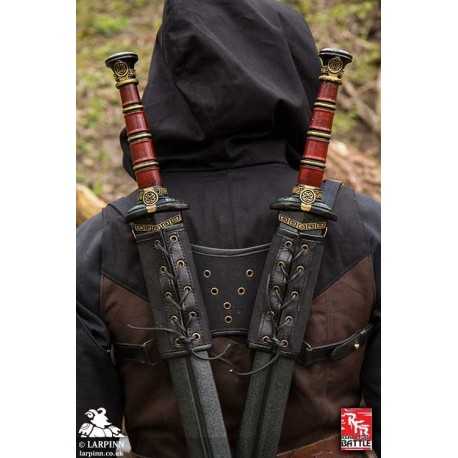 Ranger Double Back Scabbard/Harness - Black