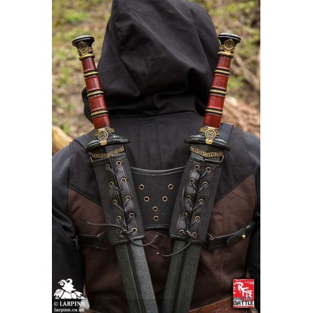 Ranger Double Back Scabbard/Harness - Black