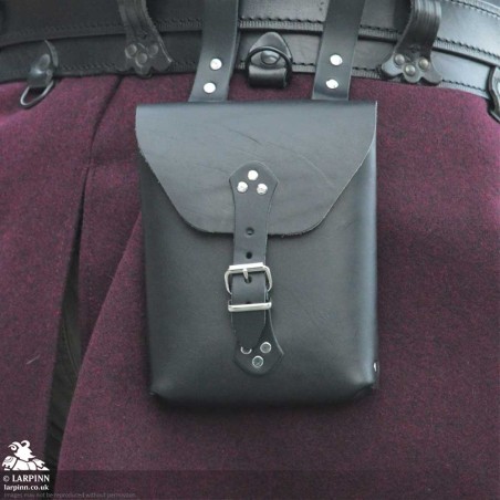 Corym A6 Leather Pouch - Black