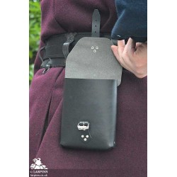 Corym A6 Leather Pouch - Black