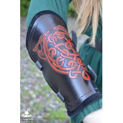 Celtic Weave Bracers - Black