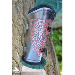 Celtic Weave Bracers - Black