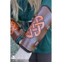 Parallel Knot Bracers - Brown