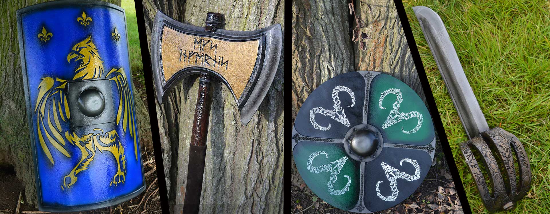 Larp Inn Weapons and Banners